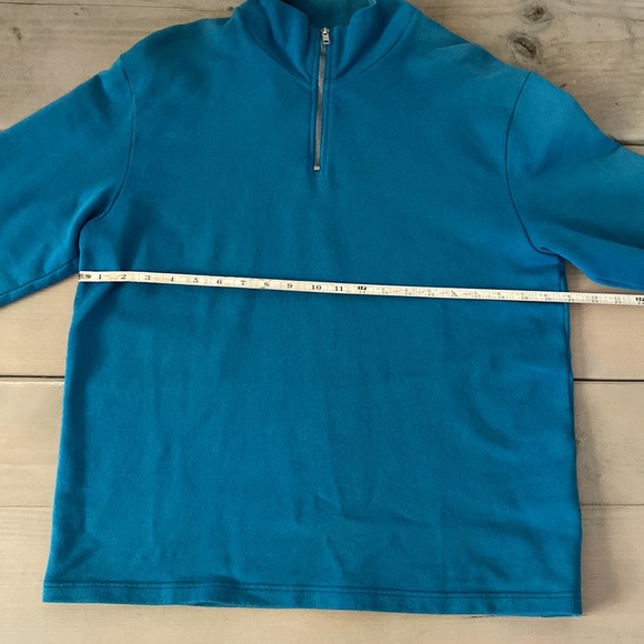 1/4 Zip Pullover - Blue - Picture 4 of 9